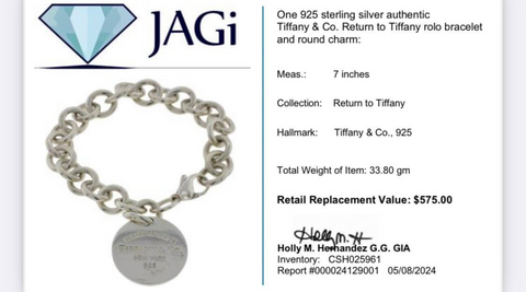 Tiffany & Co. Return to Tiffany™ Rolo Bracelet with Round Charm