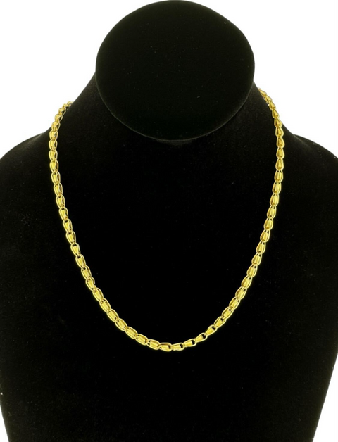 14K Yellow Gold Coil Fashion Necklace