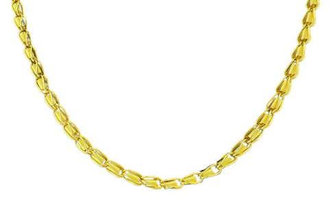 14K Yellow Gold Coil Fashion Necklace