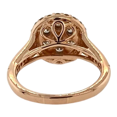 14K Rose Gold 5.8g 60 Diamonds 1.01 Carat T.W. Diamond Fashion Ring Size: 6