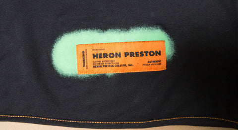 Heron Preston CTNMB Spray Print Tee Black Size S