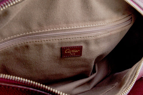 Cartier Marcello Leather Bowling Bag