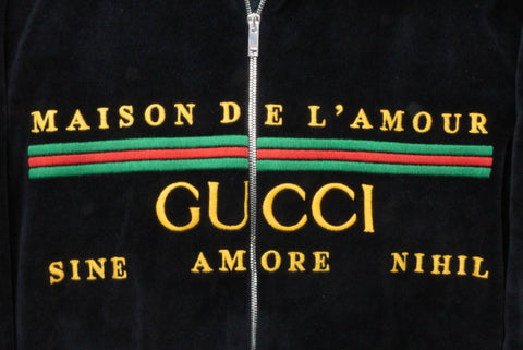 Gucci Chenille Embroidered Track Jacket Medium Men's