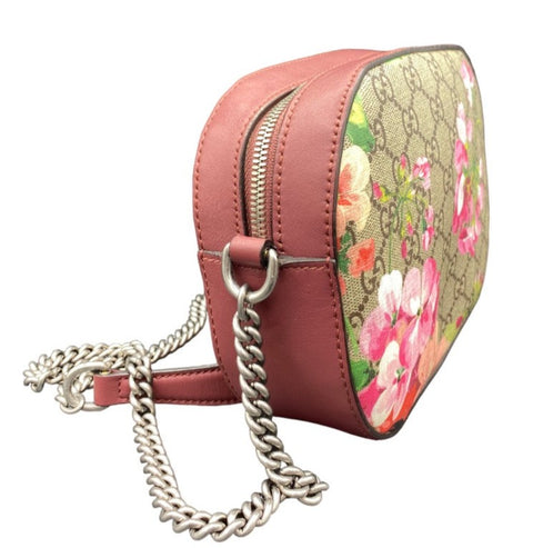 Gucci GG Mini Supreme Blooms Chain Shoulder Bag