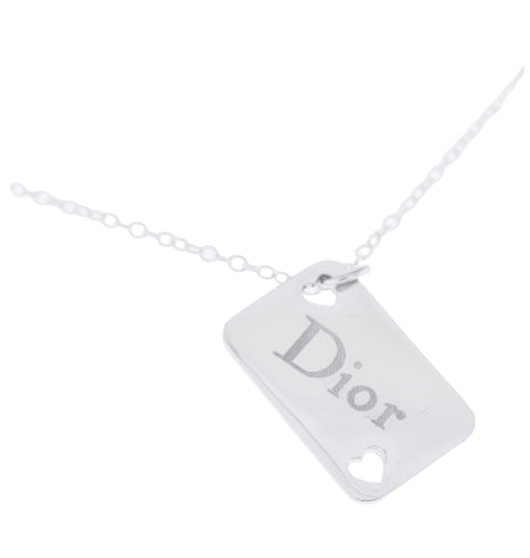Christian Dior Dog Tag Necklace