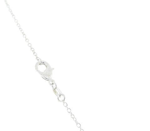 Tiffany & Co. Sterling Silver Crown Key Pendant Necklace