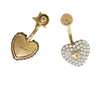 Christian Dior Pearl Heart Earrings