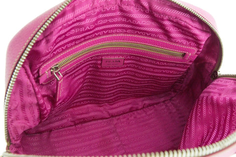 Prada Canvas Canapa St. Soho Bowler Bag Lacca in Pink