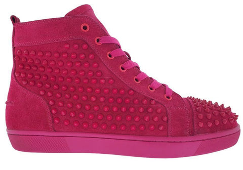 Christian Louboutin Suede Studded Accents Sneakers Size 11 Women's