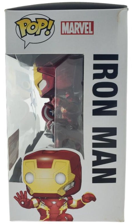 Captain America/ Ironman Civil War  Funko POP! Collector Corps Action Pose 2-Pack Autographed by Stan Lee with COA